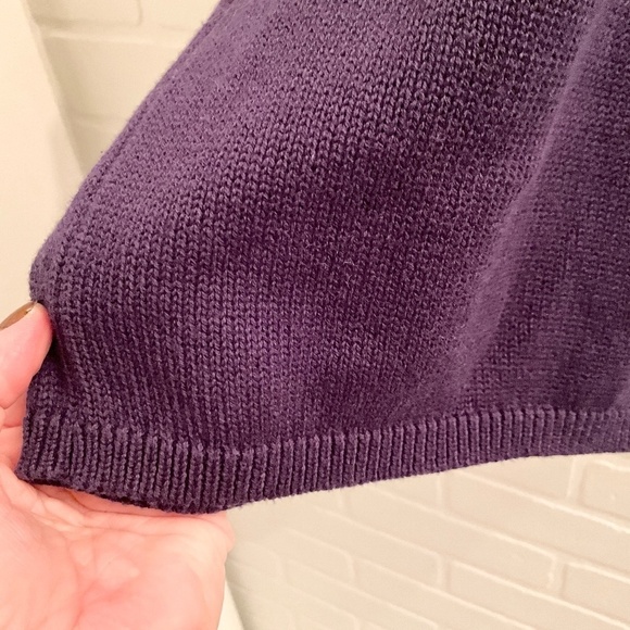 REVOLVE x 525 America Knit Sweater Tank Square Neck Halter Dark Purple XS - Picture 12 of 13